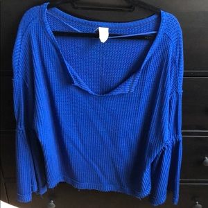 Free people blue sweater